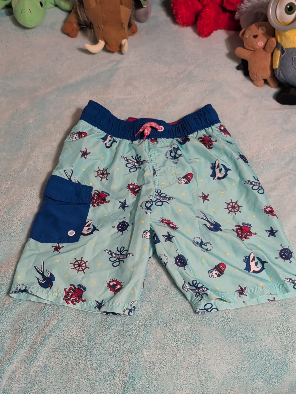 Cat & Jack Sailor Swim Trunks